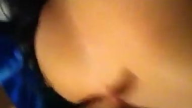 Lonely beautiful Indian girl makes this self shot video