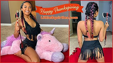 Native American Step Sister Gives Her Bro A ThanksGiving Suck & Fuck & Cum!