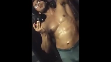 Desi Hunk Ishan Sharma Stretching Body