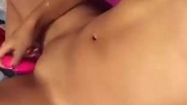 Punjabi Teen Playing with her Toy