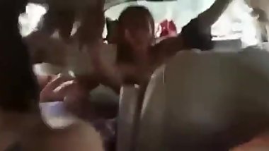 Indian lasbian enjoying outside