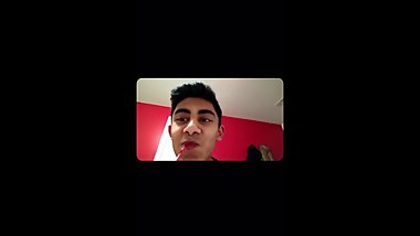 Indian boy makeup on hot red lips