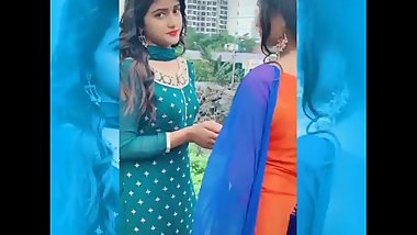 two lesbian girl kissing on the roof