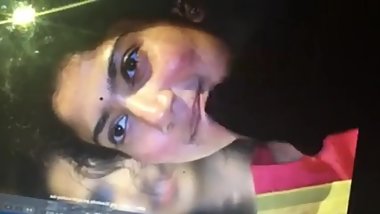 Indian guy faps to heroine and cums on her pic.
