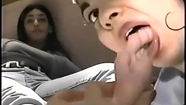Cute girl get feet worship