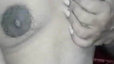 Boobs pressing self