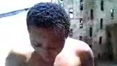 18yr old baths outside at daytime