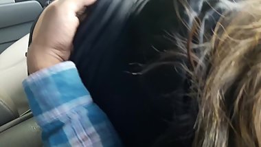 Gf blows me after work on side of road in uniform
