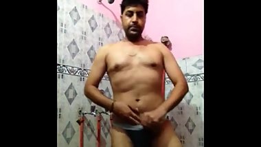 indian man wearing different underwear and showing ass