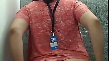 Indian teen shows ass in office