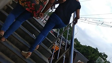 Desi Hot ass girl and a pervert