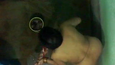 neighbourhood aunty having bath 2