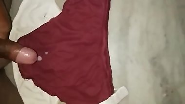 Cum tribute for my sister bra,panties....