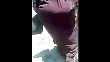 Arab BBW Street Walk