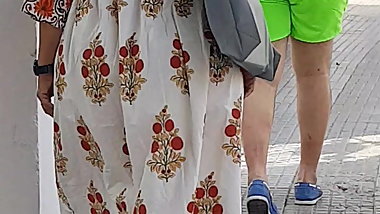 BBW ass indian walking mature
