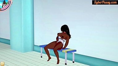 Big Boobs Animated Indian Anjali Bhabhi Masturbates And Fucks By The Pool