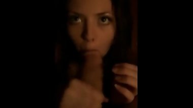 White girl sucking Indian cock