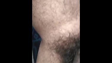 indian male stripping and exhibitionism with flaccid Dick