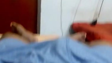 Rubbing the indian cock