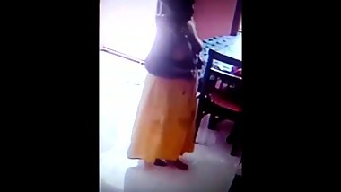 Tamil Mature Mom Vasanthi dress change 3 by cctv
